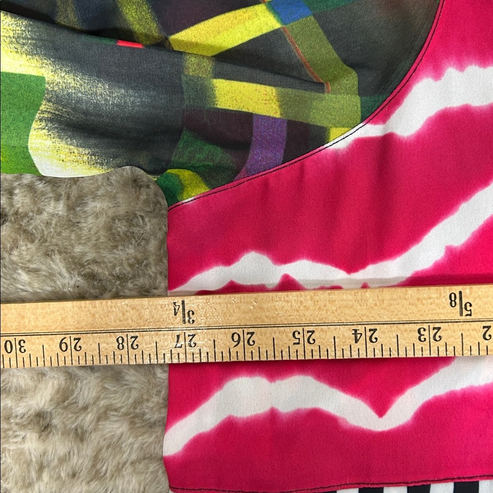 John Mark Vibrant Patchwork Print Novelty Mixed M… - image 5